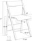 ISL Furnishings- Kasper Flex Luxury Modern Folding Chairs Acrylic Silver 1 Pk